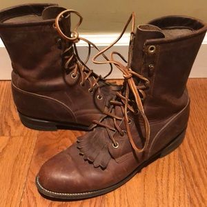 Justin leather lace up Equestrian